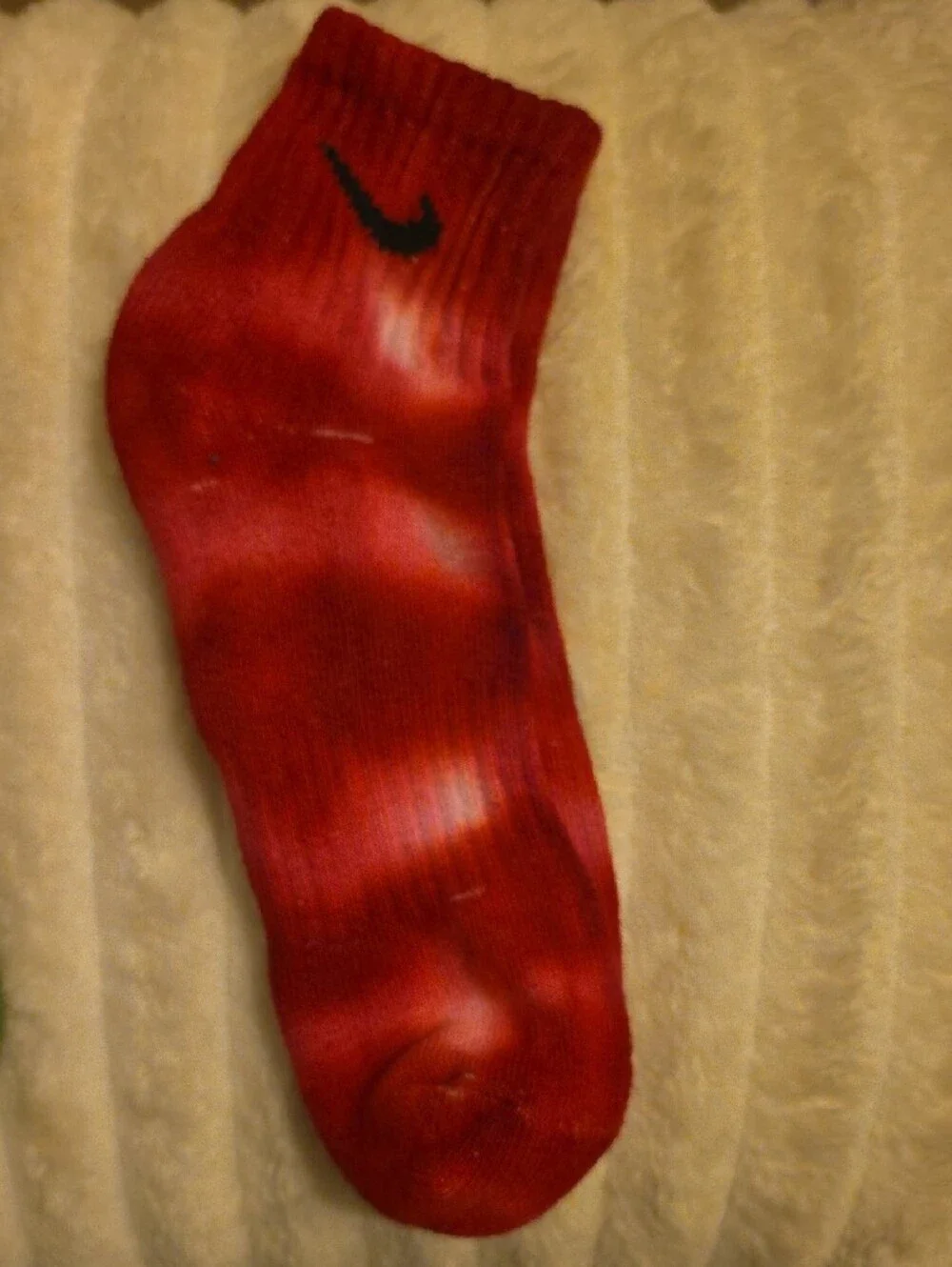 4 Nike Tie-Dye Crew Socks - Brown, Green, Red, Pink, Blue (5-Pack)